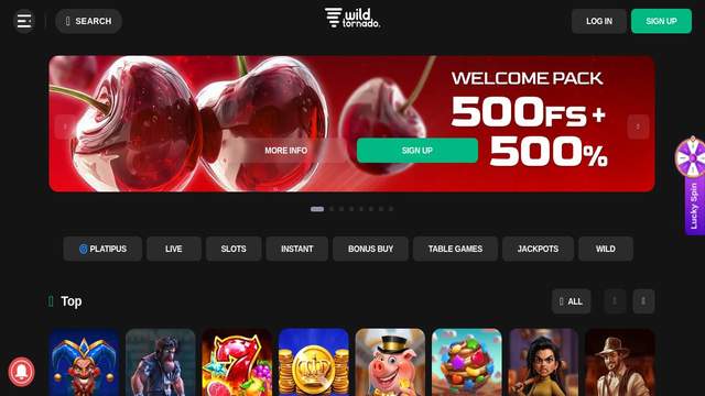 Wild Tornado Casino casino screenshot